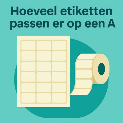 Hoeveel etiketten passen er op een A4 en welke formaten zijn er?