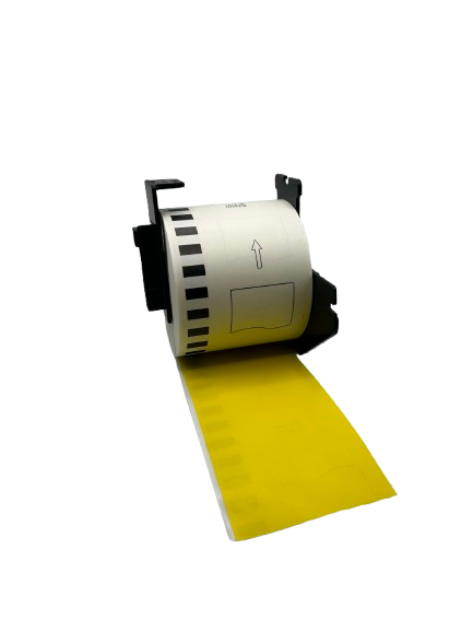 Étiquettes compatibles Brother DK-22205, 62 mm x 30,48 m, avec support Brother, permanentes