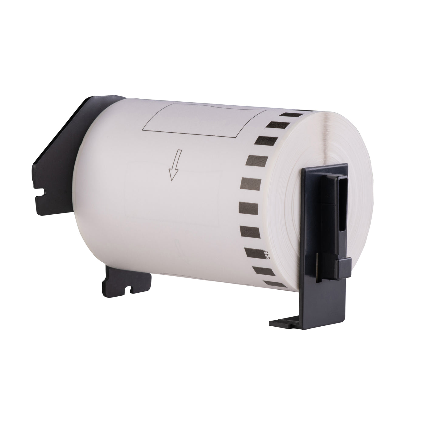 Étiquettes compatibles Brother DK-22243, 102 mm x 30,48 m, avec support Brother, permanentes