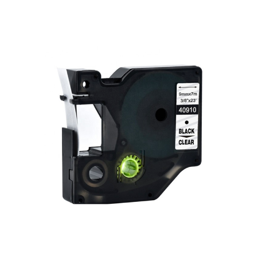 Dymo D1 Compatible 40910 (S0720670) ruban noir sur transparent 9 mm x 7 m