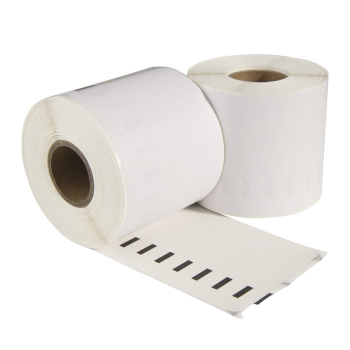 Étiquettes compatibles Dymo 99019 / S0722480, 190 mm x 59 mm, 110 étiquettes par rouleau, blanches, permanentes