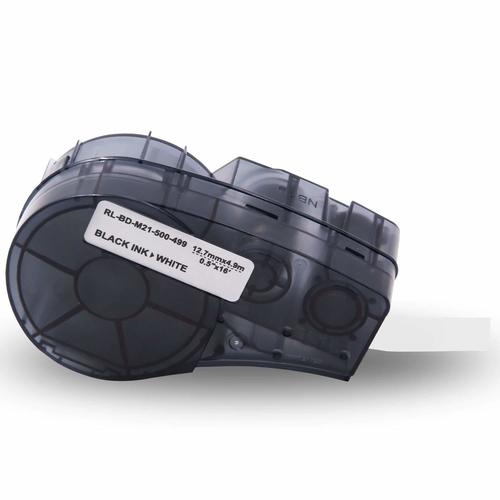 Brady M21-500-499 ruban vinyle noir sur blanc 12,7 mm x 4,88 m (compatible)